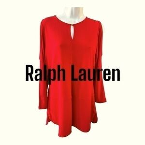 Lauren‎ Ralph Lauren Red Tunic Size Medium